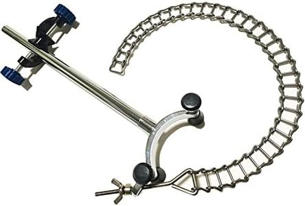 SWONES Lab Chain Clamp - Lab Beaker Chain Clamp Clip,Beaker Chain Clamp,Adjustable Beaker Chain Clip,for 80-150mm Dia Beaker Container (1, Lab Chain Clamp)
