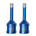 Diamond Drill Bit 8mm,BRSCHNITT 2pcs M14 Vacuum Brazed Diamond Tip Drill Bit for Tile Porcelain Stoneware Ceramic Marble Granite Drilling,Suitable For Angle Grinders