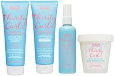 Umberto Giannini Thirsty Curls Curl Kit - Hydrating Shampoo & Conditioner, Overnight Treatment Mask & Curl Styling Lotion - for Dry & Dehydrated Curls