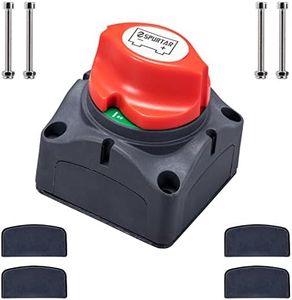 Spurtar Battery Isolator 12V 24V 48V Master Battery Disconnect Switch Battery Kill Switch Shut Off Switch for Car for RV ATV UTV Caravan Boat Marine (On/Off)