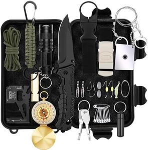 WOWOSS Survival Kit 36-in-1 Survival Equipment Emergency Tool Outdoor Multi-Tools for Hiking Camping Hunting Cycling Outdoors (Style2)