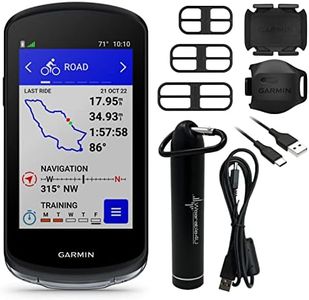 Wearable4U - Garmin Edge 1040 GPS Bike Computer, On and Off-Road, Spot-On Accuracy with Speed and Cadence Sensors and E-Bank Bundle