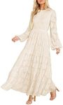 MITILLY Women's Elegant Floral Long