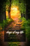 Funeral Bulletin -"Days of My Life" - KJV - (Package of 100)