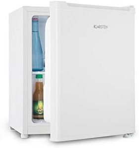 Klarstein Snoopy Eco - Mini-Kühlschrank mit Gefrierfach, 46 Liter Fassungsvermögen, 4 Liter Gefrierfach, 41dB leise, stromsparend, weiß