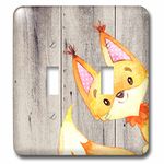 3dRose lsp_252395_2 Woodland-friends Fox animal forest illustration funny watercolor Toggle Switch