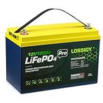 LOSSIGY 12V 100AH Lifepo4 Battery, 