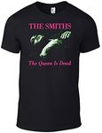 THE SMITHS/MORRISSEY T-Shirt The Queen is Dead cd Image Band Tee Black (Large)