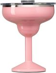 ORCA Rita | Temperature Insulated, Stainless Steel Margarita Glass, Lidded Tumbler for Cocktails, Wine & Cold Drinks — Strawberry