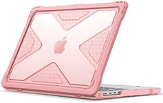 Fintie Case for MacBook Pro 14 Inch A2992 A2918 A2779 A2442 (2023 2022 2021 Release) - Heavy Duty Rugged Hard Shell Case Cover with TPU Bumper for MacBook Pro 14" M3/M2/M1 Pro/Max Chip, Rose Gold