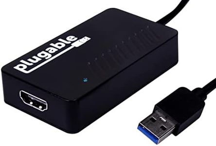 Plugable USB 3.0 to HDMI Video Graphics Adapter with Audio for Multiple Monitors up to 2560x1440 Supports Windows 11, 10, 8.1, 7, XP, and Mac