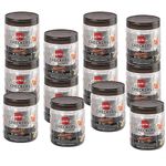 CELLO Checkers Pet Plastic Airtight Canister Set|Food Grade And Bpa Free Canisters|Durable&Shatterproof Body|Air Tight Seal&Stackable|Free From Any Kind Of Odor|Transparent|2000Ml,Set Of 12