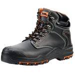 Black Hammer Mens Leather Safety Boots S3 SRC HRO Steel Toe Cap Work Shoes Ankle Hiking 9972 (9 UK)