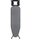 UFETGYG Classic Ironing Board 43" X 13" W/with Iron Rest | Full Metal Construction| Height Adjustable | Heat & Scorch Resistant Fabric | Anti-Skid Feet | Easy to Fold |Dark Grey