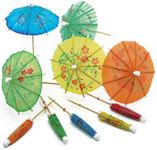 Norpro, Multicolored 24-Pack Decorative Cocktail Umbrella Picks, 4â€ /10 cm