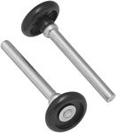 National Hardware V7603 1-3/4" Roller, 4" stem, 7/16" Shaft Standard Rollers w/Nylon Wheel in Plain Steel