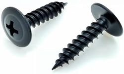 100 Qty #8 x 3/4" Black Phillips Modified Truss Head Wood Screws (BCP1078)