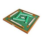 ERYUE Mini Mahjong Set with Folding Mahjong Table Portable Mah Jong Game Set For Travel Family Leisure Time Indoor Entertainment Accessories