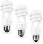 SLEEKLIGHTING Spiral Light Bulb - E26 Base CFL Bulb - CFL Light Bulbs 13 Watt- 3 Pack, 2700 Kelvin for Warm White and 800 Lumens - (65 Watt Incandescent Light Bulb Equivalent) - UL Listed