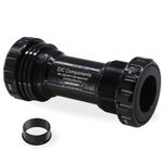 DJC Bike Ceramic Bearing Bottom Bracket BSA 68-73mm English Threaded BB 22mm 24mm GXP Spindle, Fit MTB Road Bike Hollow Deore XT SLX R7000 R8000 4700 5800 6800 IXF Prowheel(Ceramic GXP 22-24mm Black)