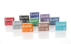 Kaweco Fountain Pen Ink Cartridges Short, 10 Colors, 10 x 6 Pieces