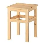 Ikea Stool, Solid wood, hardwearing natural material, [Pine]