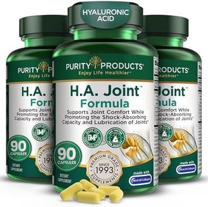 Purity Products HA Joint Formula Hyaluronic Acid + Key CoFactors - Joint + Skin Multi Collagen (Type I, II & III) - 5-Loxin - Olive Fruit Extract - Joint Flexibility + Mobility - 90 Capsules (3)