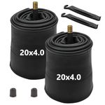 2 Pcs 20X4.0/4.5/3.5 Heavy Duty Fat Bike Tube with AV Schrader Valve 2 Tire Levers 20x3.5 20x4.0 20x4.5 EBike Electric Bikes Tubes