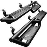 OEDRO Tacoma Running Boards Compatible with 2005-2023 Toyota Tacoma Double Cab, 2-Stairs Side Step Rails Black Powder Coated Nerf Bars