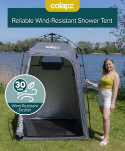 Colapz Camping Shower Tent – Pop Up Privacy Shelter with Storage
