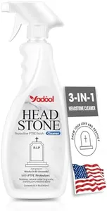Headstone Cleaner for Graves & Memorials, Granite Cleaner. Removes Dirt & Plant Growth. Natural Luster to Restore & Guard Granite, Stone,Tile, Travertine, Concrete,Limestone,Slate,Marble 10.14 Fl Oz