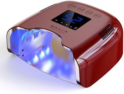 BOLASEN Limited Edition Cordless Rechargeable UV LED Nail Lamp - UV Light for Gel Nails with Metallic Reflector, 54W Portable Wireless LED Nail Dryer, Professional Curing Lamp, Gift for Women & Girls