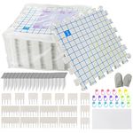 LAMXD Blocking Mats for Knitting - Extra Thick Blocking Boards with Grids with 22PCS Knitting blockers and 100 T-pins for Needlework or Crochet - Pack of 9