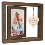 Grandkids Make Life Grand Picture Frame Grandparents Birthday Mothers Day Gifts from Granddaughter Grandson, Display Two 4x6 Inch