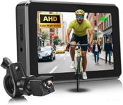 ATOVANKA Bicycle Rear View Camera with 4.3' HD Monitor, Color Night Vision and 110 Wide Angle View, Compatible with E-Bike, Mountain and Road Bikes