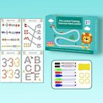 Scribble Smart Workbook, Scribblesmart Workbook, Fast-Track Young Idears, Scribble Smart Workbook for Toddler 2-6, Scribble Smart Reusable Workbook, for Preschool Learning Activities (Level 1)