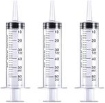HAKACC 60 ml Disposable Syringe,Feeding Syringe Sterile Package,50 ml to 60 ml Medical Grade Catheter Tip (3 Pack)