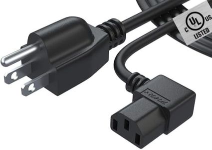 3 Prong TV Amp AC Power Extra Long Cord Cable for Vizio Samsung Toshiba Sony Panasonic Lg Dell Monitor Xbox 360 Epson Printer, ION Block Rocker, Guitar Amp, Job Rocker, Explorer UL Listed