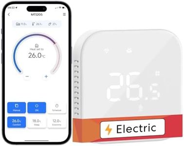 Meross Thermostat Connecté Encastrable, 16A Thermostat WiFi pour Radiateur Électrique/Chauffage au Sol Électrique Compatible avec Alexa et Google Home, Commande Vocale et Contrôle à Distance