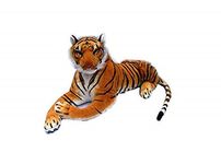 NOVARISA Eco Friendly Original Looking Premium Material Quality Soft Toy Tiger Wild Animal Organic Stuffed Animals Toys for Kids (45cm)