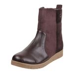 Mochi Women Leather Ankle Boot Brown UK/4 EU/37 (31-93)