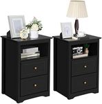 Yaheetech Nightstand Set of 2, Wood