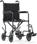 Livewell Silver Sport Wheelchair Folding Travel Chair Transit Wheel Chair Mobility Aid Transport