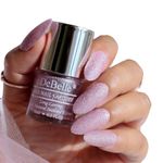 DeBelle Gel Nail Polish Ophelia (Lavender with Holo Glitter Sugar Finish Nail Paint)|Non UV - Gel Finish |Chip Resistant | Seaweed Enriched Formula| Long Lasting|Cruelty and Toxic Free| 8 ml