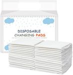 REFLYAWAY Baby Disposable Changing Pads - Soft Non-Woven Fabric (25 Pads) Underpads 18 x 23 Inches Ultra Absorbent Waterproof Protective Pee Pads for Babies, Kids, Adults, Elderly（Big White）