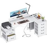 KKL L Shaped Computer Desk with Fil