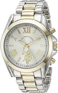 Accutime U.S. Polo Assn. Women's Quartz Metal and Alloy Casual Watch, Color:Two Tone (Model: USC40117)