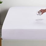 K&A® Terry Waterproof Mattress Protector | Soft Terry Towel Mattress Topper | Anti Allergy, Noiseless and Breathable | 40 cm Extra Deep Box | Fitted Sheet Style Mattress Cover | Double 137x190 cm