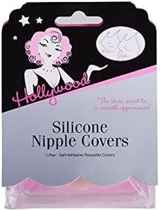 Hollywood Fashion Silicone Nipple Covers, Nude, One Size, 1 pair, 2 Count (Pack of 1)