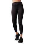 Clovia Women's Activewear Ankle Length Tights (AB0043H13_Black_M)